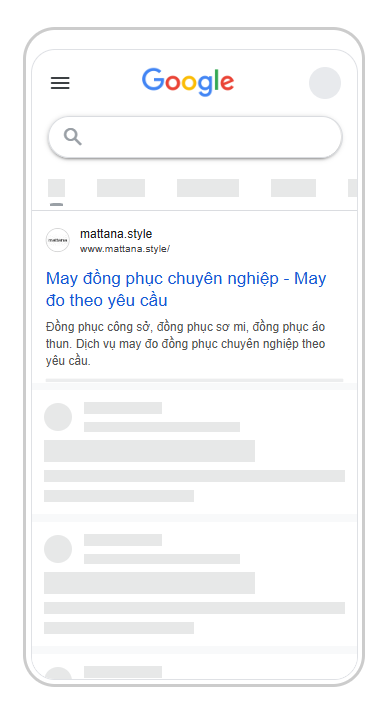 Xem truoc quang cao Google tren di dong cho Mattana